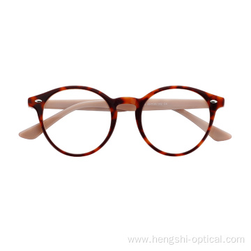 Wholesale Ready Stock Retro Brand Round Optical Acetate Frame Eyeglasses